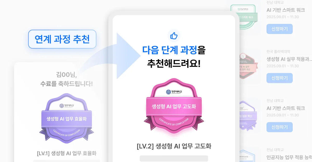 연관 프로그램 자동 추천