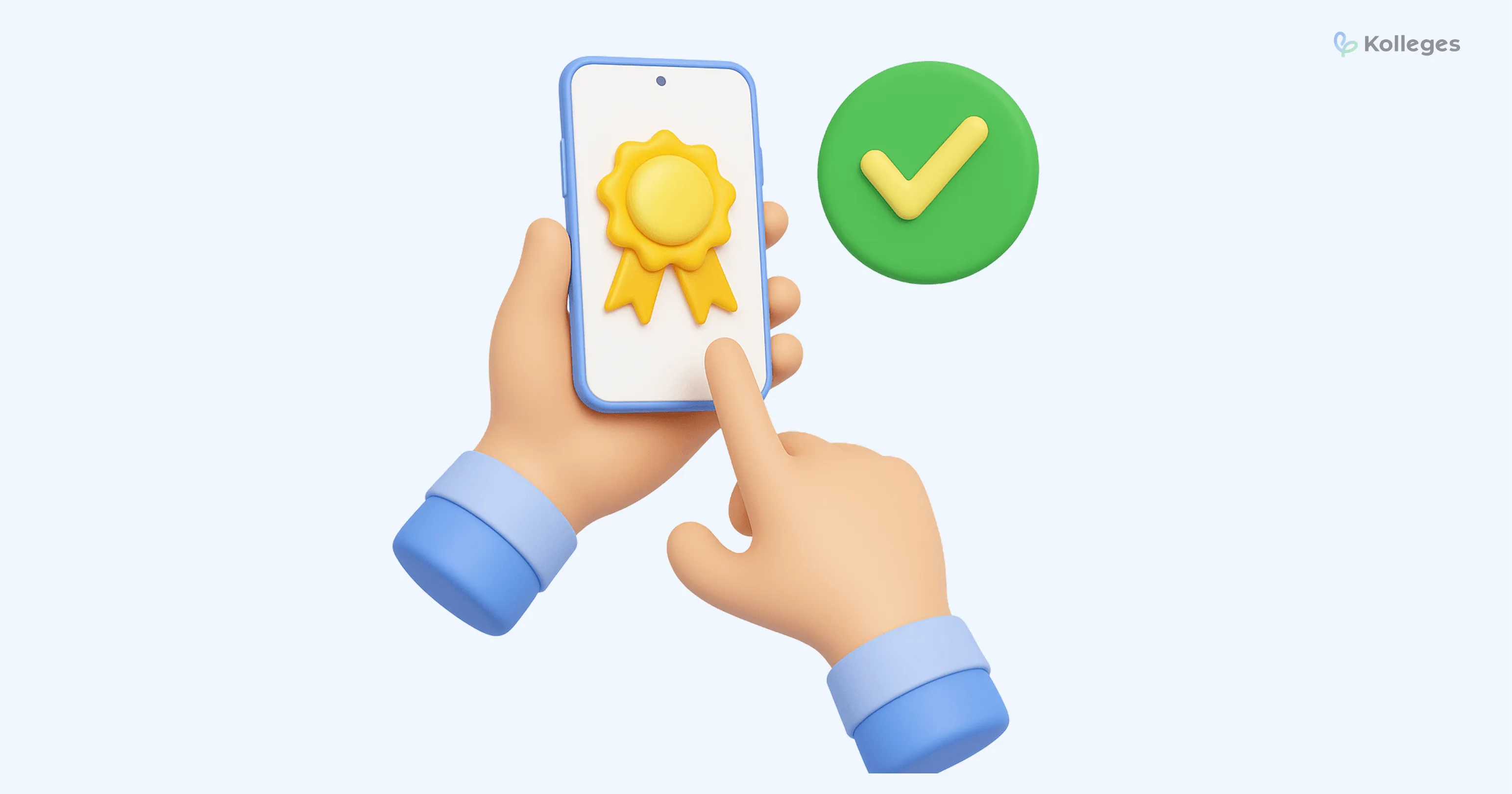Digital badge displayed on a LinkedIn profile for easy verification and sharing